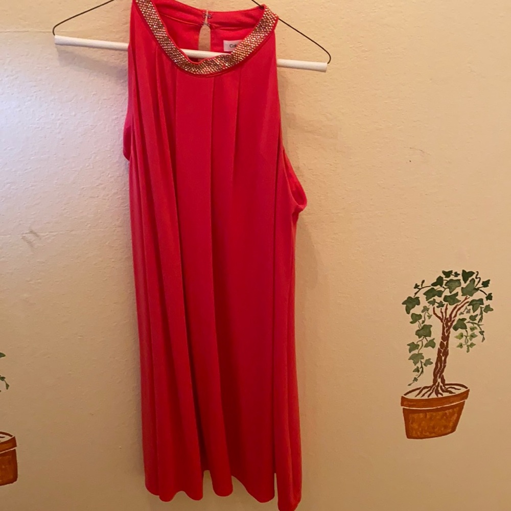 Hit pink Calvin Klein dress